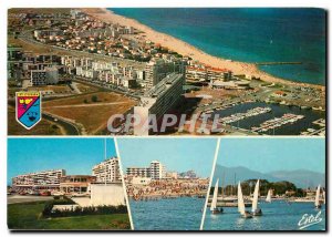 Postcard Modern Vermeille Cote Saint Cyprien Pyrenees Orientales Aerial view ...