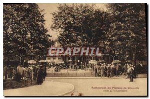 Old Postcard Bois de Vincennes Restaurant Plateau de Gravelle