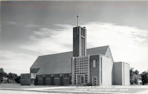 Spring Valley Minnesota~Our Savior's Lutheran Church 1950 B&W Real Photo 3A87