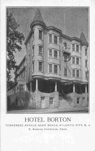 Hotel Borton Atlantic City New Jersey 1905c postcard