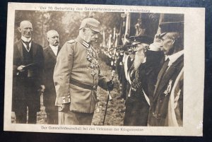 Mint Germany Real picture Postcard RPPC General Marshall Hindenburg