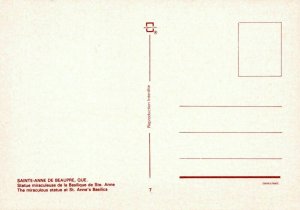 Canada Postcard - Quebec - Ste-Anne De Beaupre - Statue RR9337