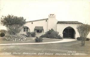 Cook Club House Golf Course Harlingen Texas 1930s RPPC Photo Postcard 13471