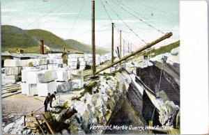 Postcard VT Rutland - Marble Quarry - West Rutland