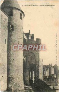 Old Postcard Cite Carcassonne Before Porte du Chateau