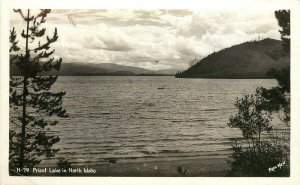 Ross Hall RPPC Postcard H-79 Priest Lake, in North Idaho ID Bonner County