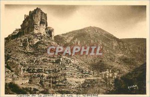 Old Postcard Causses Cevennes Vallee Jonte Le Roc Saint Gervais overcomes Cha...