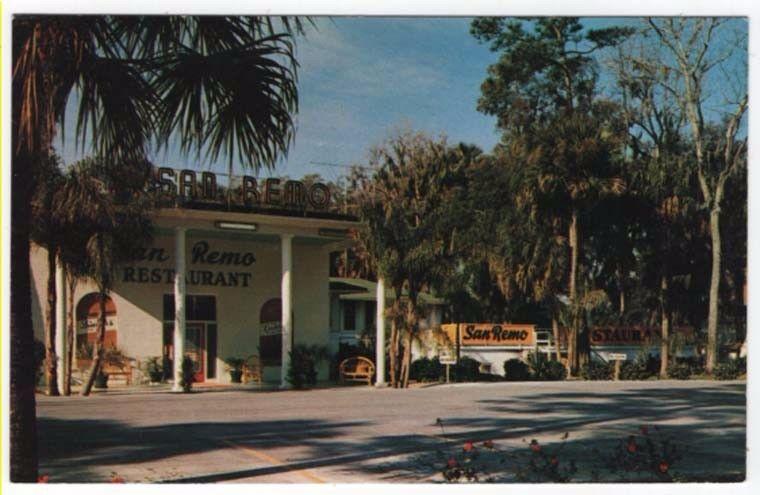 Daytona Beach, Florida.  Early View of San Remo Restaurant