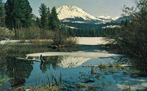 USA Spring in Lassen Volcanic National Park Chrome Vintage Postcard 07.55