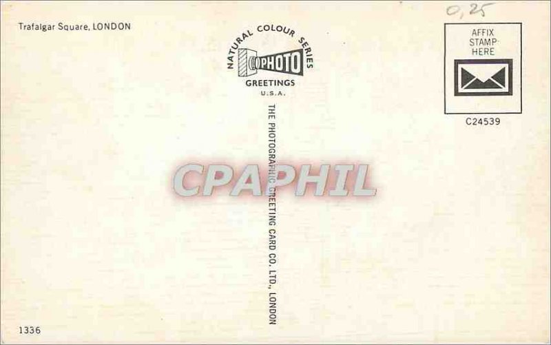 Postcard Modern London Trafalgar Square