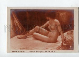 3111580 NUDE Female BELLE Girl by MAUGER vintage SALON Rare PC