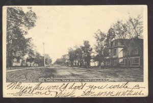 MONTICELLO NEW YORK DOWNTOWN MAIN STREET SCENE NY VINTAGE POSTCARD