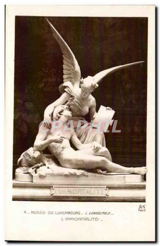 Paris - 6- Musee du Luxembourg - sculpture - L & # 39Immortalite - - Old Post...