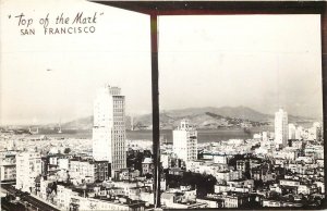 RPPC San Francisco View from Top of the Mark Hopkins Hotel Bar Cocktail Lounge