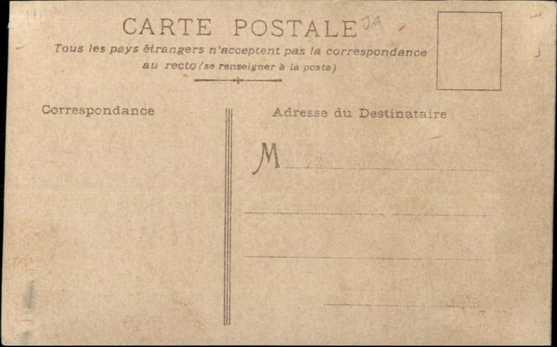 French Woman Passed Out Smoking Cigarette Prostitute? Drugs? Postcard 