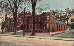 TORRINGTON, CT Connecticut      STATE ARMORY        1913 Postcard