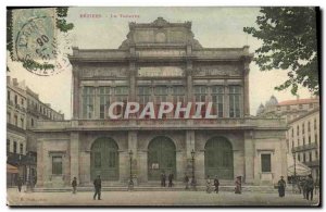 Old Postcard The Theater Beziers