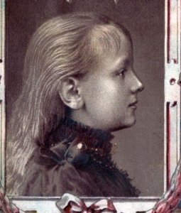 1880s-90s NY Recorder Souvenir Card Insert Queen Wilhelmina Of Holland #6R