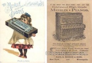 The Mehlin High Grade pianos Approx Size Inches = 3 x 4.5 