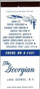 Matchbook Cover The Georgian Hotel LAKE GEORGE, N. Y. New York MB75