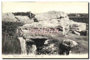 Old Postcard Dolmen Megalith Pornic