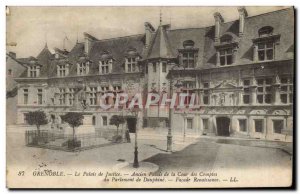 Old Postcard Grenoble Courthouse Former Palace of the Court of Auditors of Pa...