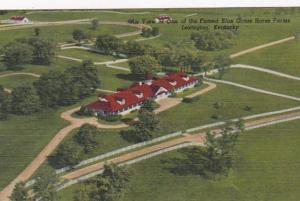 Kentucky Lexington Aerial View Of One Of The Famed Blue Grass Horse Farms Cur...