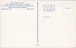 Rose Garden Motel Aldergrove BC Unused Vintage Postcard D79