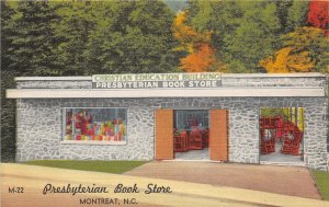 G75/ Montreat North Carolina Postcard Linen Presbyterian Book Store