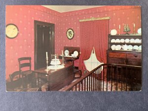 Dining Room Abraham Lincoln's Home Springfield IL Chrome Postcard H11640...