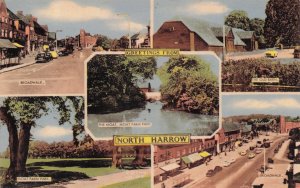 Greetings From North Harrow Old Barn Moat Farm Park 1960s Postcard