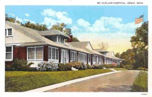 McClellan Hospital Xenia Ohio 1920c postcard