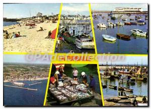 Modern Postcard The Turbale Beach port and shouts