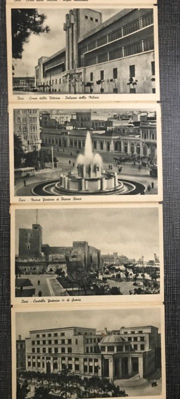 BARI ITALY~RICORDO-SOUVENIR~7 PHOTO POSTCARDS POSTCARD