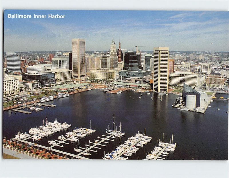 Postcard Baltimore Inner Harbor, Baltimore, Maryland