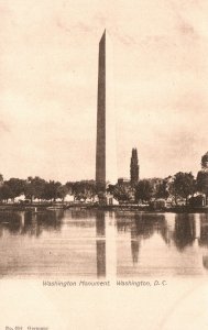 Vintage Postcard 1900's Washington's Monument Historical Landmark Washington DC