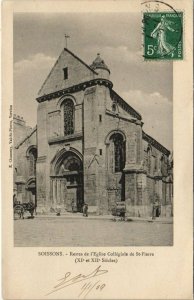 CPA De SOISSONS Resets de l'Eglise Collegiale de St-Pierre (151909)