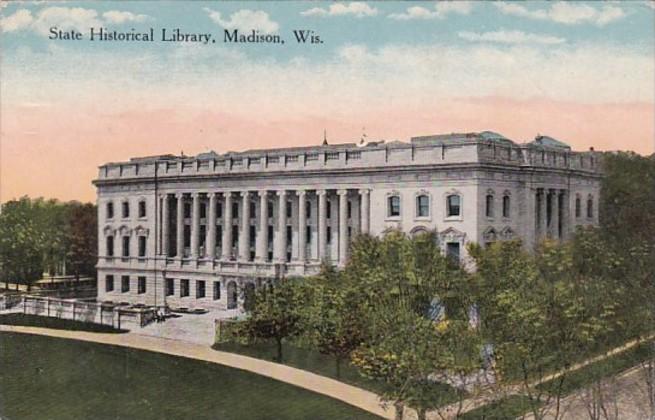 Wisconsin Madison State Historical Library 1915