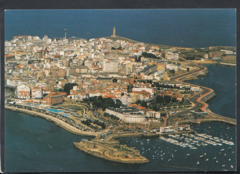 Spain Postcard - Aerial View of La Coruna     RR4521 