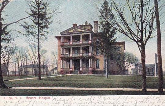 General Hospital Utica New York 1909