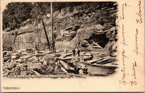 Vtg Sullivan County New York NY Bluestone Quarry Mine Pre-1907 UDB Postcard