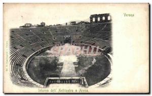 Postcard Old Verona dell Interno Anfiteatro Arena