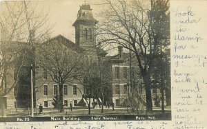 1907 Main Building State Normal Peru Nebraska RPPC Photo Postcard 13072