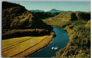 Wailua River Famous Waterway and Largest Rive of the Garden Isle Hawaii Postcard