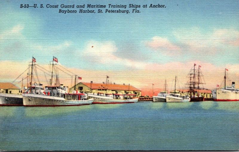 Florida St Petersburg Bayboro Harbor U S Coast Guard & Maritime Training Ship...