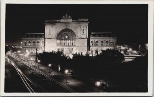 Hungary Budapest Keleti Pályaudvar Vintage RPPC C101