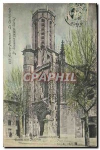 Old Postcard Aix en Provence Cathedrale St. Sauveur XIII century