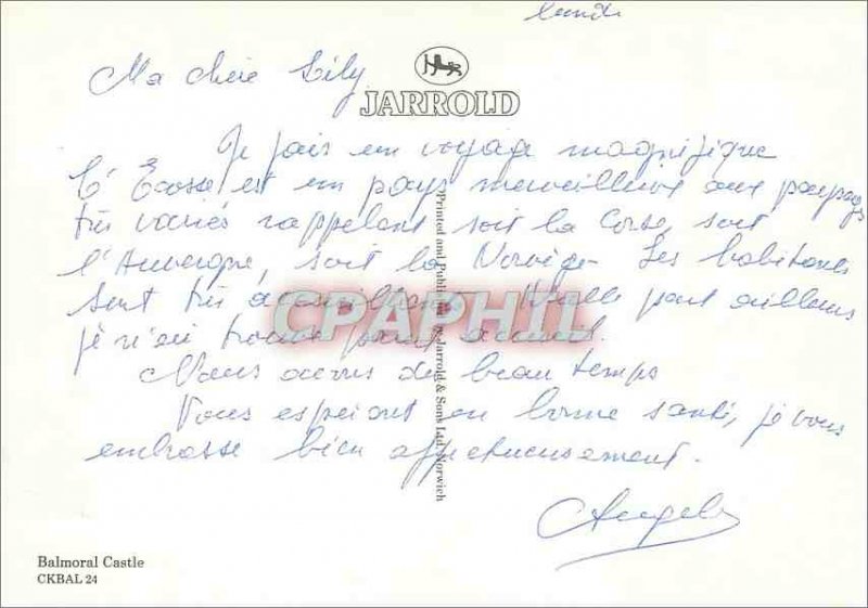 Postcard Modern Balmoral Castle