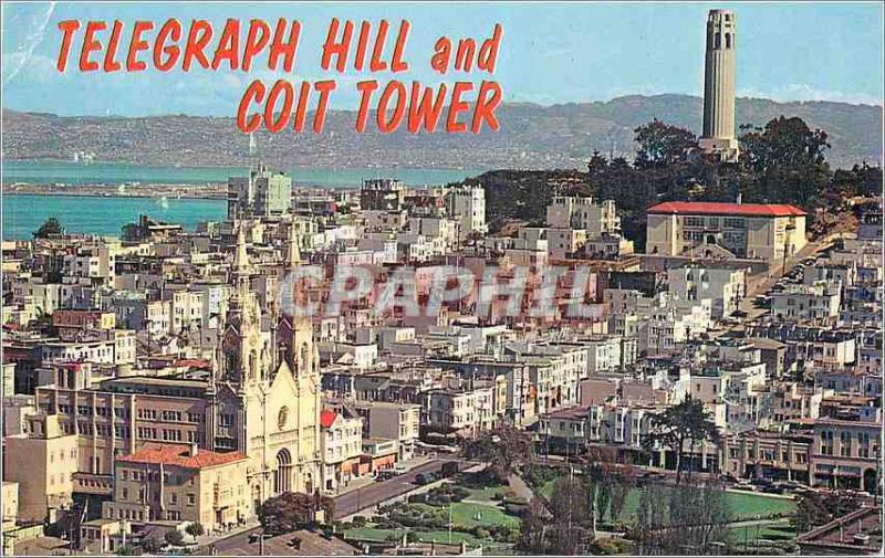 CPM San Francisco California Telegraph Hill and Coit Tower