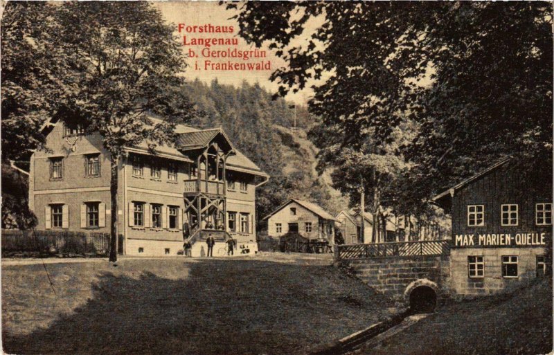 CPA AK Frankenwald Forsthaus Langenau b.Geroldsgrun GERMANY (878267)